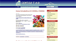 Desktop Screenshot of centro-tao.it